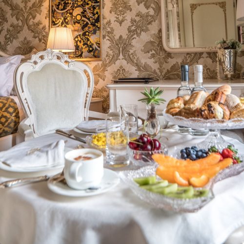 Breakfast table at EGO' Boutique Hotel